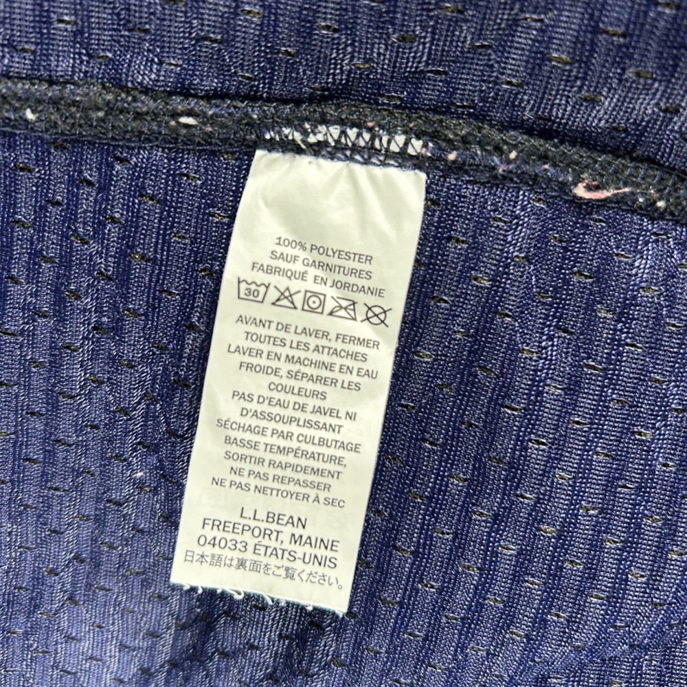 LL Bean Womens Black Sherpa Fleece Vest Full Zip 502430 Large Regular - Picture 8 of 8